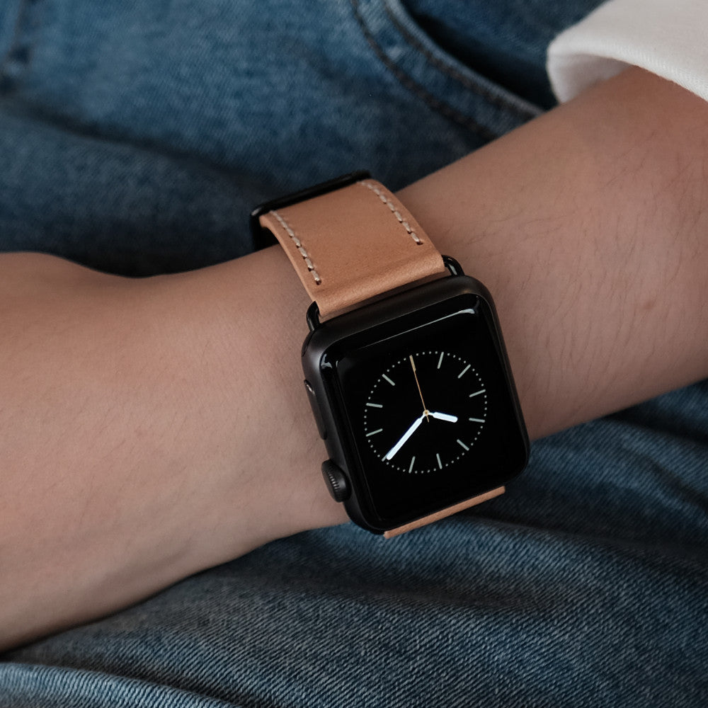 Pin and Buckle Vachetta Leather Apple Watch Band