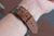 Barenia Leather Apple Watch Bands by Pin & Buckle - Full-Grain Barenia Leather - Tan - Leather Close Up - New