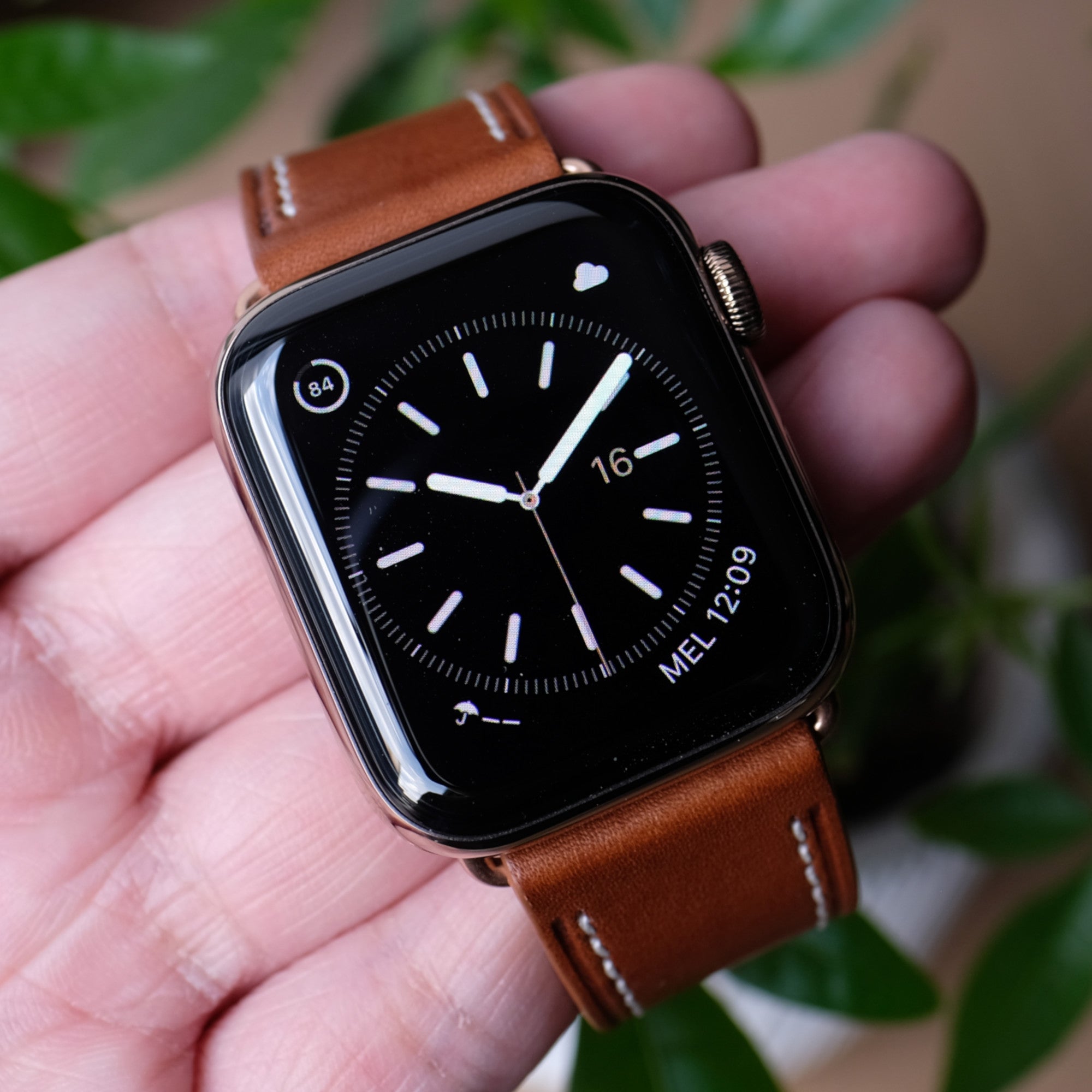 Papilio Clasp Luxury Leather Apple Watch Band