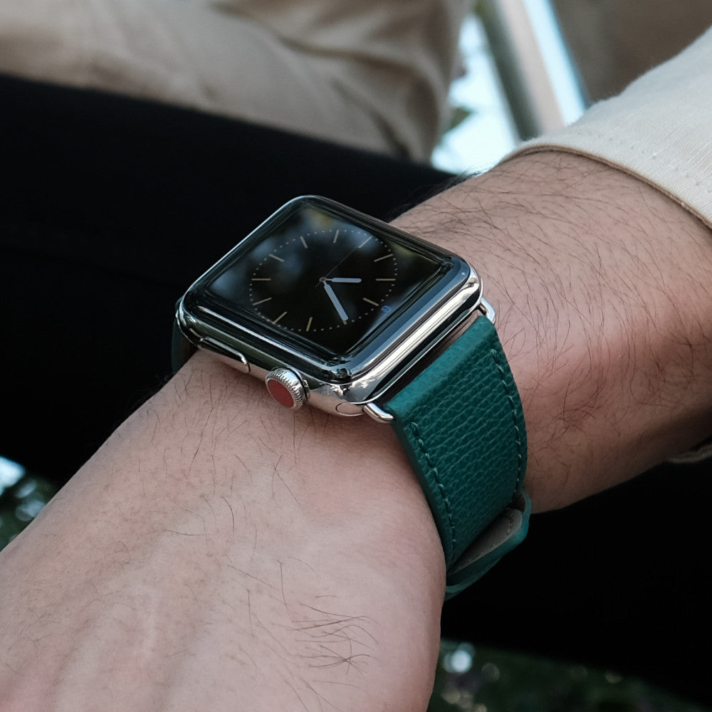 Pin and Buckle Apple Watch Bands - Epsom - Textured Leather Apple Watch Band