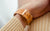 Vachetta Leather Apple Watch Band by Pin & Buckle