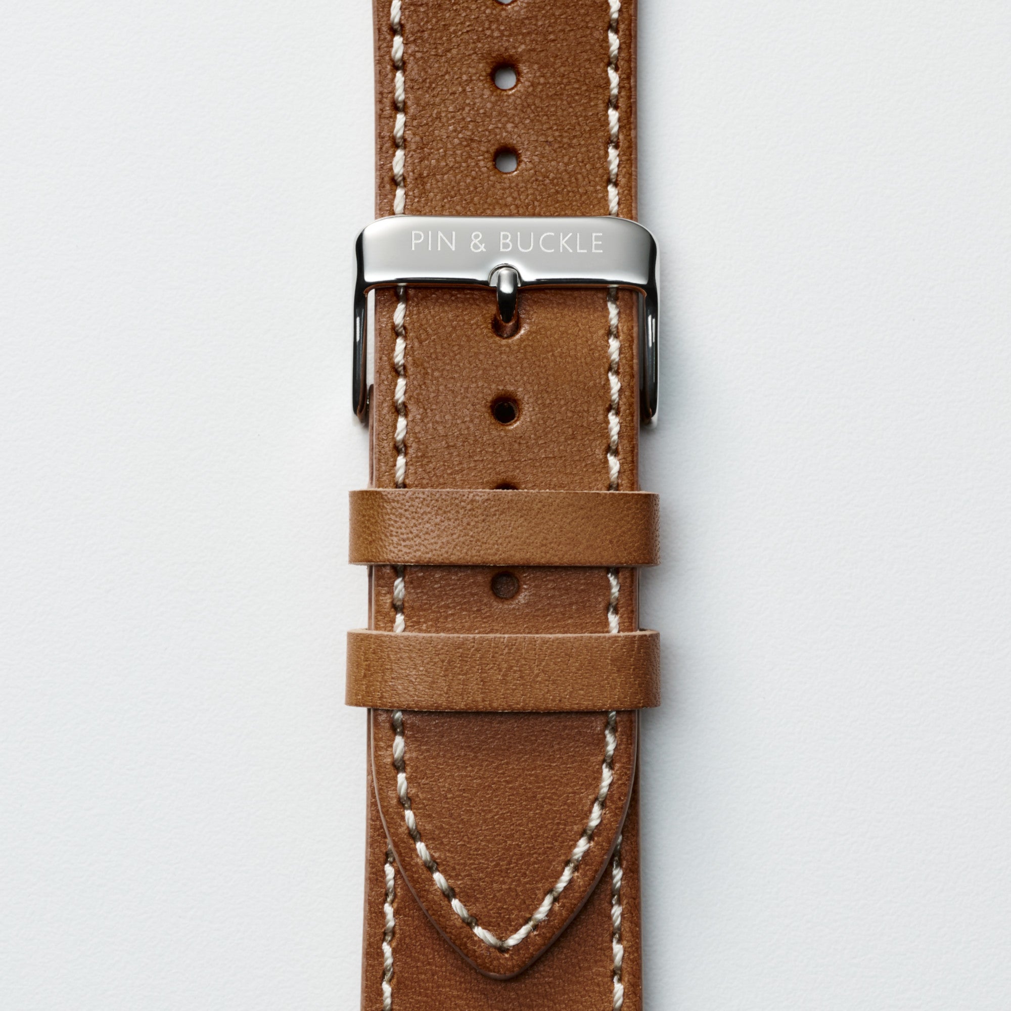Vachetta Leather Apple Watch Band by Pin & Buckle - Patina Day 90