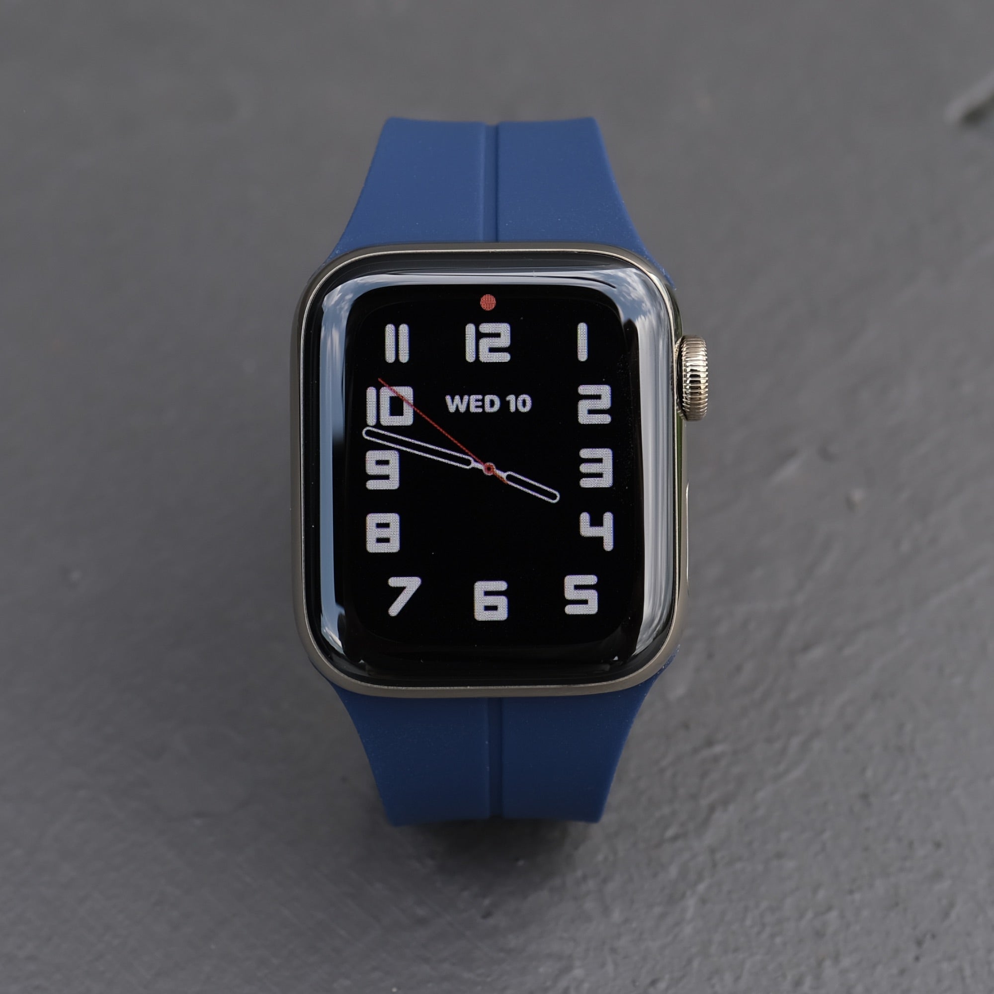 Pin and Buckle - Sport Flex Apple Watch Band - Deep Blue - 2