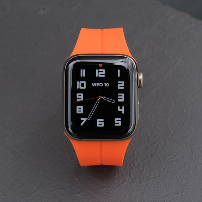 Pin and Buckle - Sport Flex Apple Watch Band - Tangerine - 2