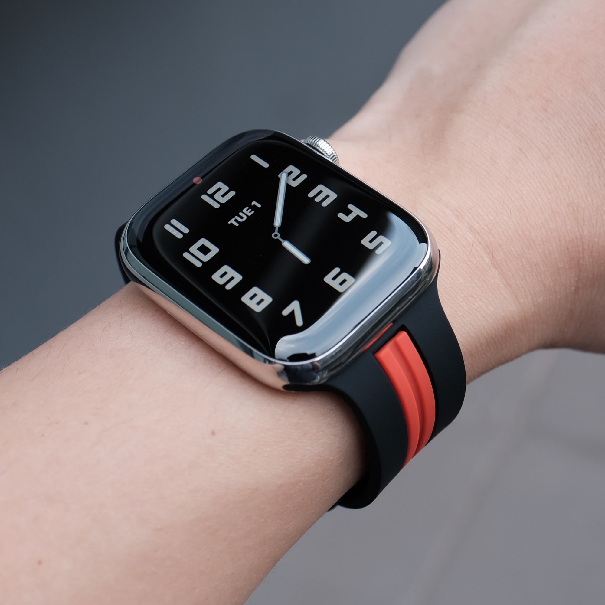 Bracelet Apple Watch Séries 1 à 8 et SE, Silicone Soft touch