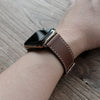Pin and Buckle Apple Watch Bands - Full Grain Vegetable Tanned Leather - Luxe - Chestnut Brown - Wristshot - 1
