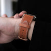 Pin and Buckle Vachetta Leather Apple Watch Band - Patina 3 Months