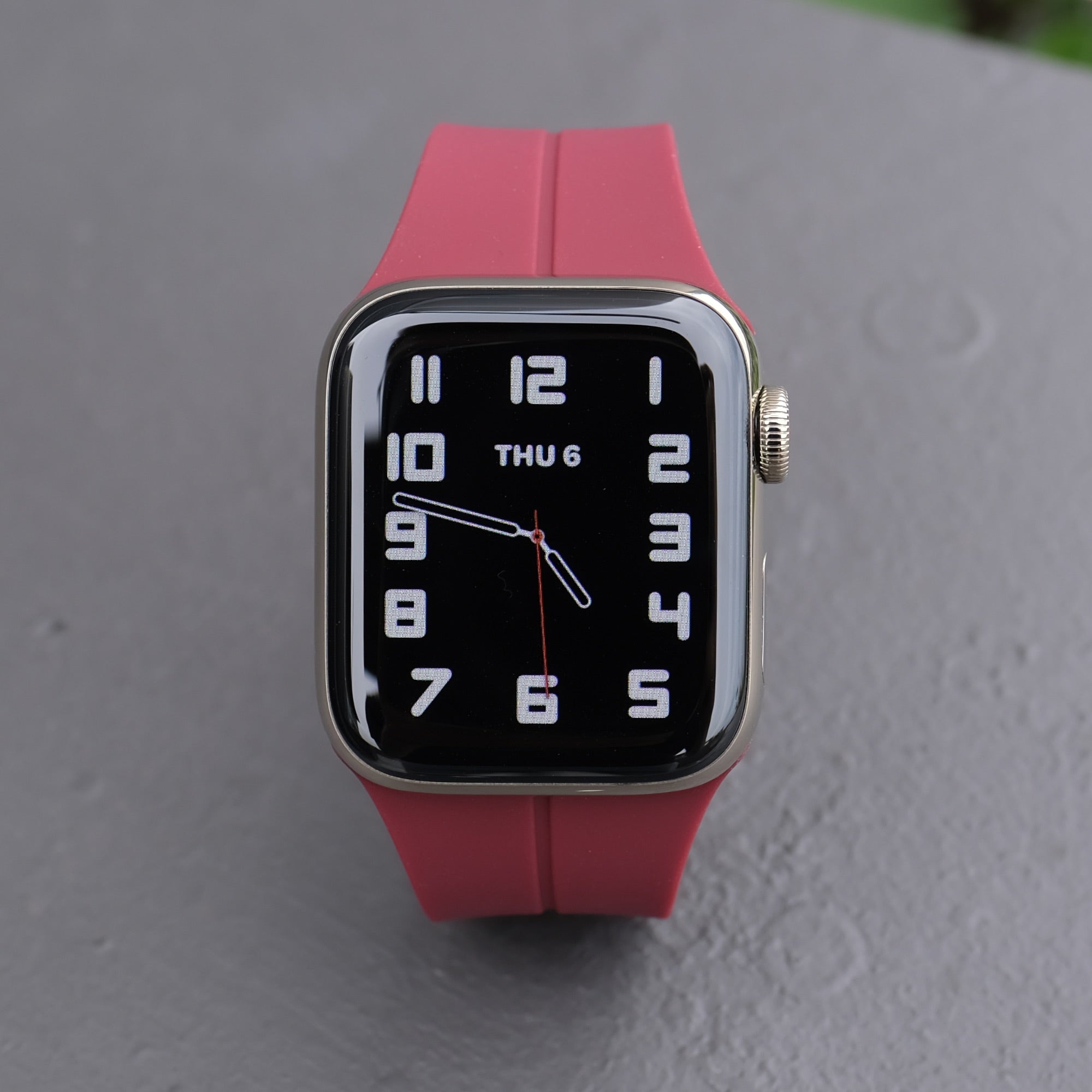 Pin & Buckle - Sport Flex Apple Watch Band - Berry