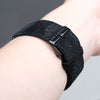 Pin and Buckle Apple Watch Bands - Velour - Suede Leather Apple Watch Band - Onyx - Black - Buckle